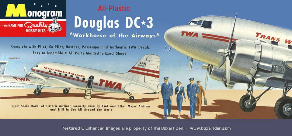 Avion Modèle Réduit Douglas DC-3 TWA (polished) 1/200 - Édition Limitée Gemini Jets, Neuf Avec Support